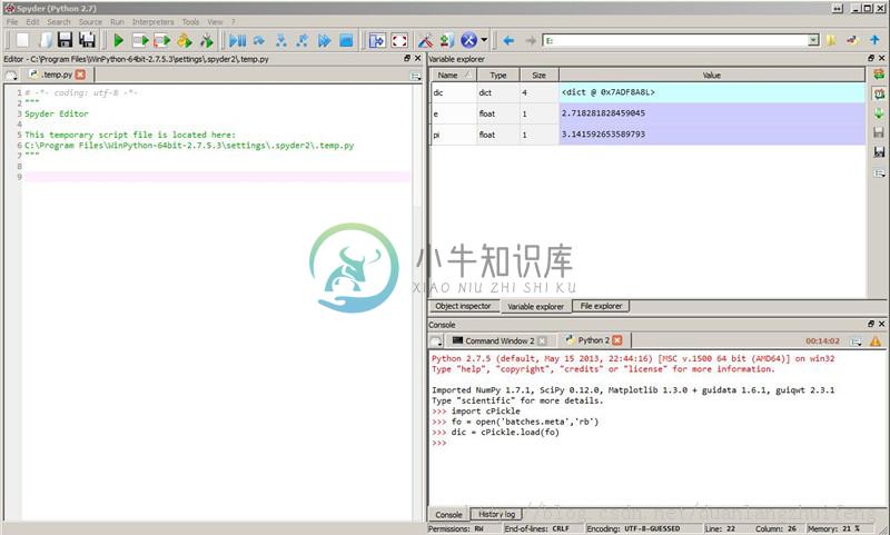 WinPython官网、案例、教程、文档、下载 - Python科学技术包 - 工具软件 - 小牛知识库