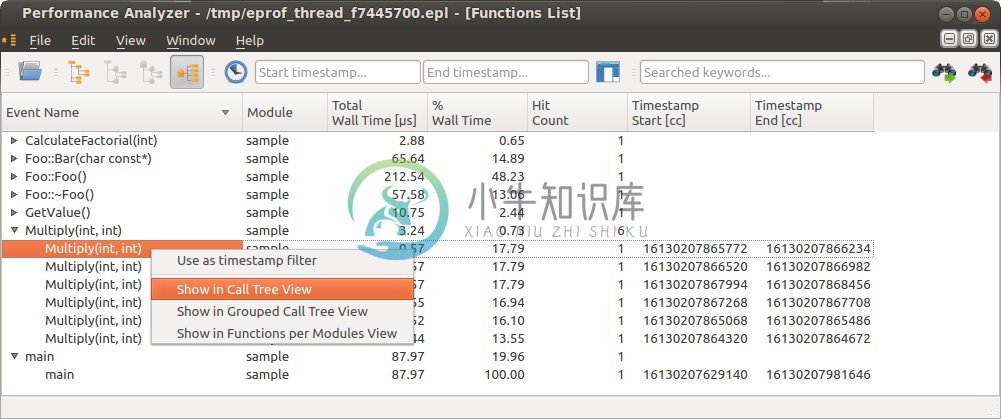 Embedded Profiler