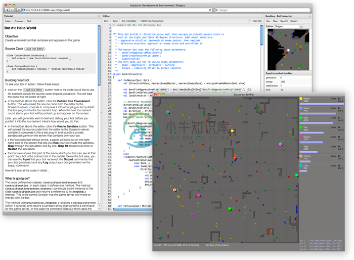 Scalatron IDE and Game