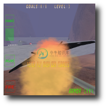 screenshot of F-42 Night Manta flight-simulator game