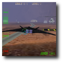 screenshot of F-42 Night Manta flight-simulator game