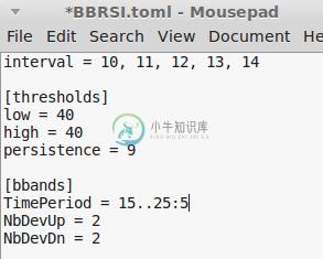 Strat config example