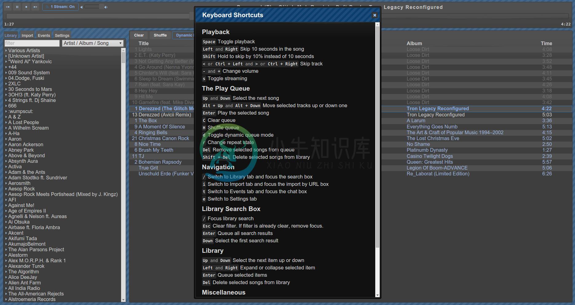 Keyboard shortcuts