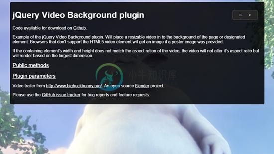 10) jQuery Video Background Plugin