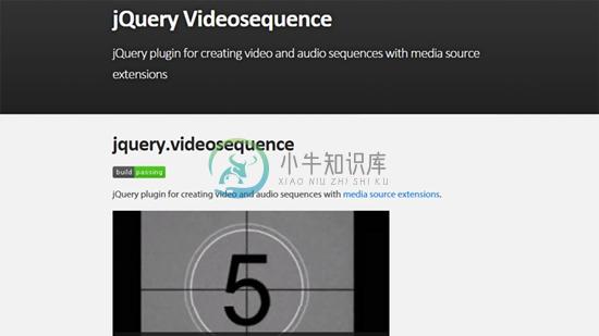 8) jQuery Videosequence