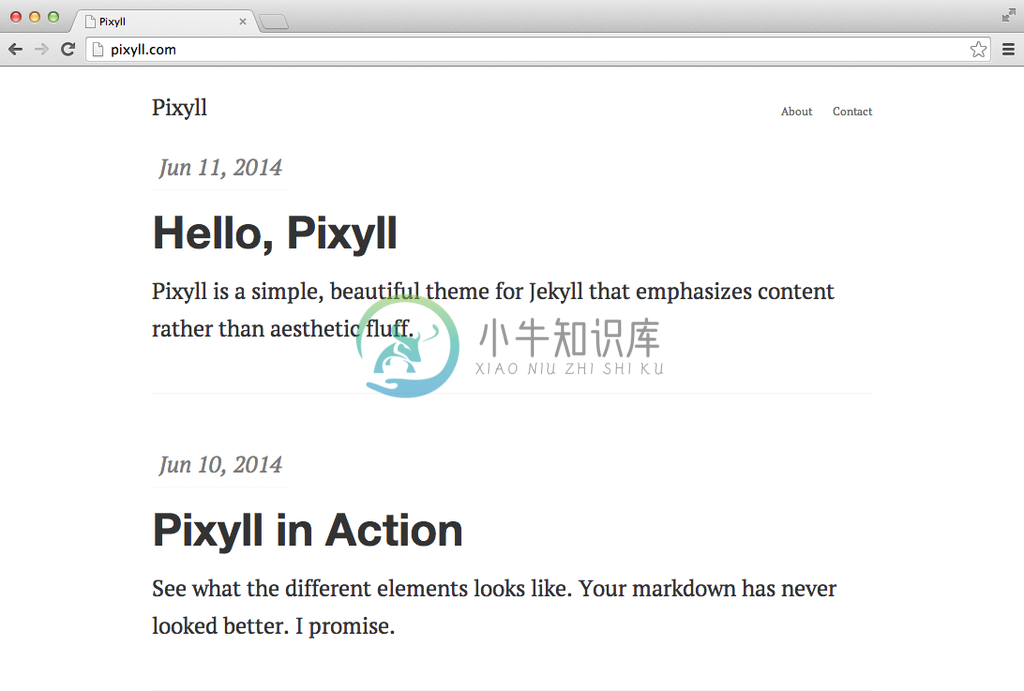 Pixyll screenshot