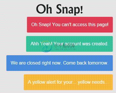 Oh Snap! – jQuery Notification Library