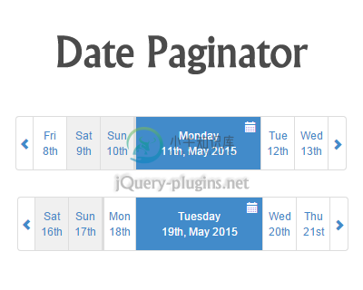 Date Paginator for Bootstrap