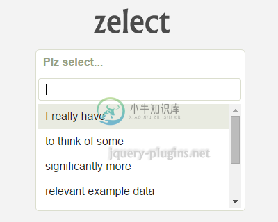 Zelect – jQuery Plugin for Custom Select Elements