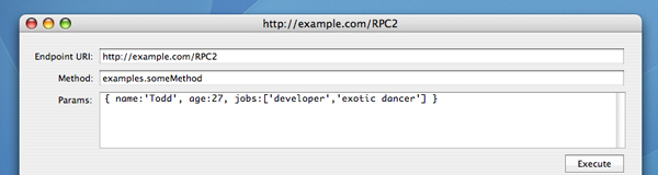 XML-RPC Client fields