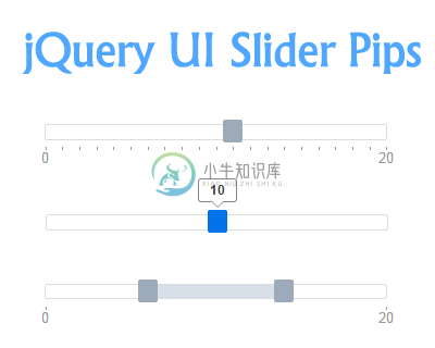 jQuery UI Slider Pips