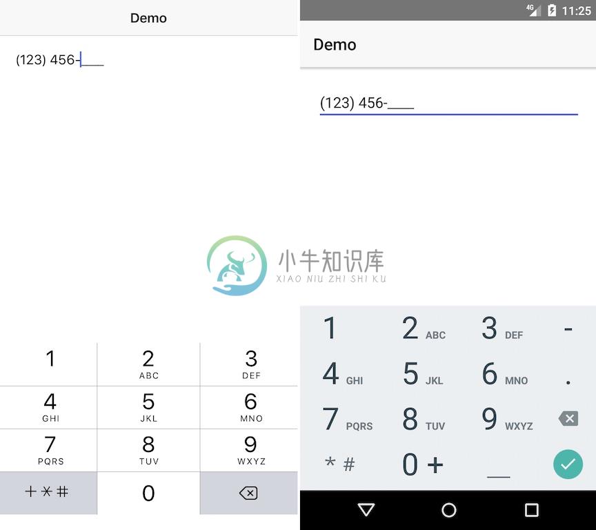 Screenshot of iOS and Android