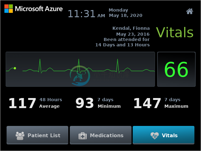 Screenshot of the GUIX medical device