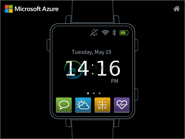 Screenshot of the GUIX Consumer smart watch