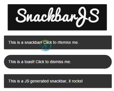 SnackbarJS – Material Design Snackbars & Toasts with jQuery