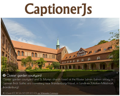 CaptionerJs – jQuery Plugin for Captions