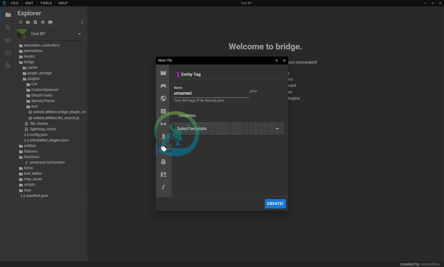 bridge. file creation