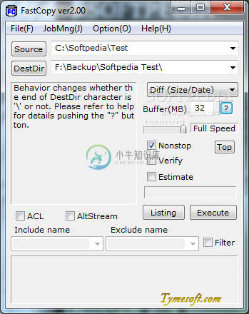 下载：极限拷贝工具FastCopy 2.07