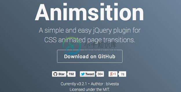 animsition - one of the best jQuery plugins