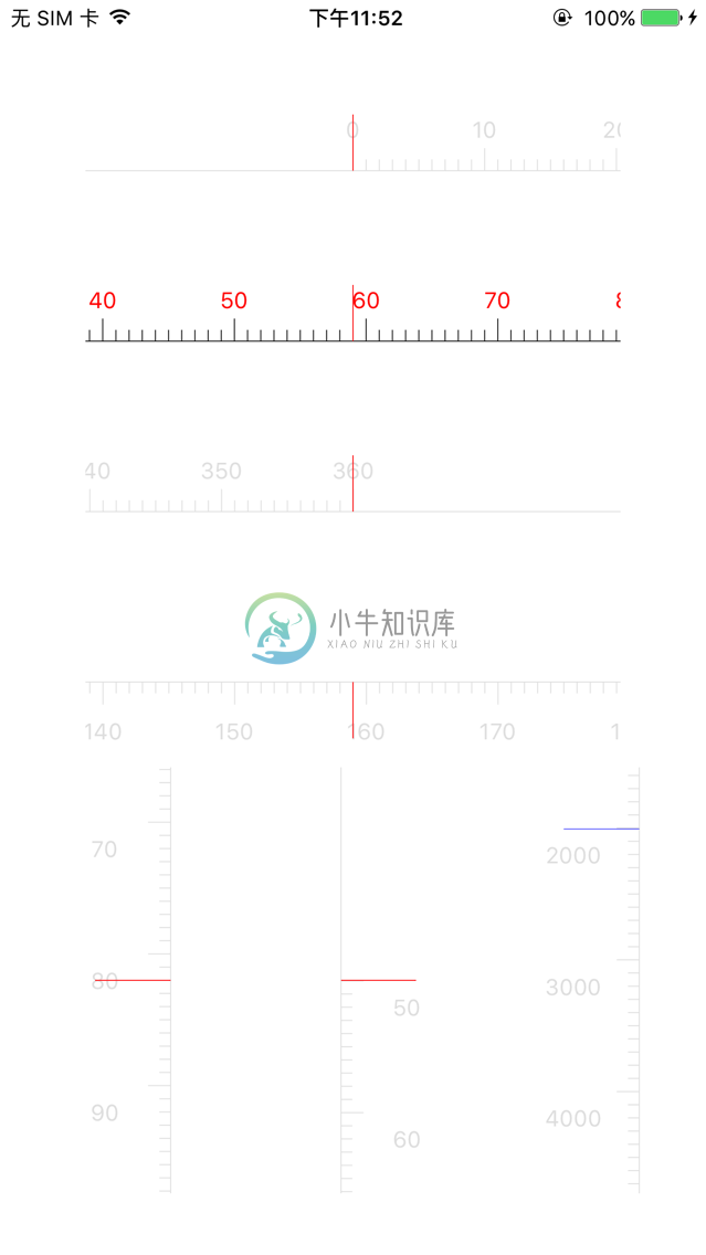 ios 可滑动标尺