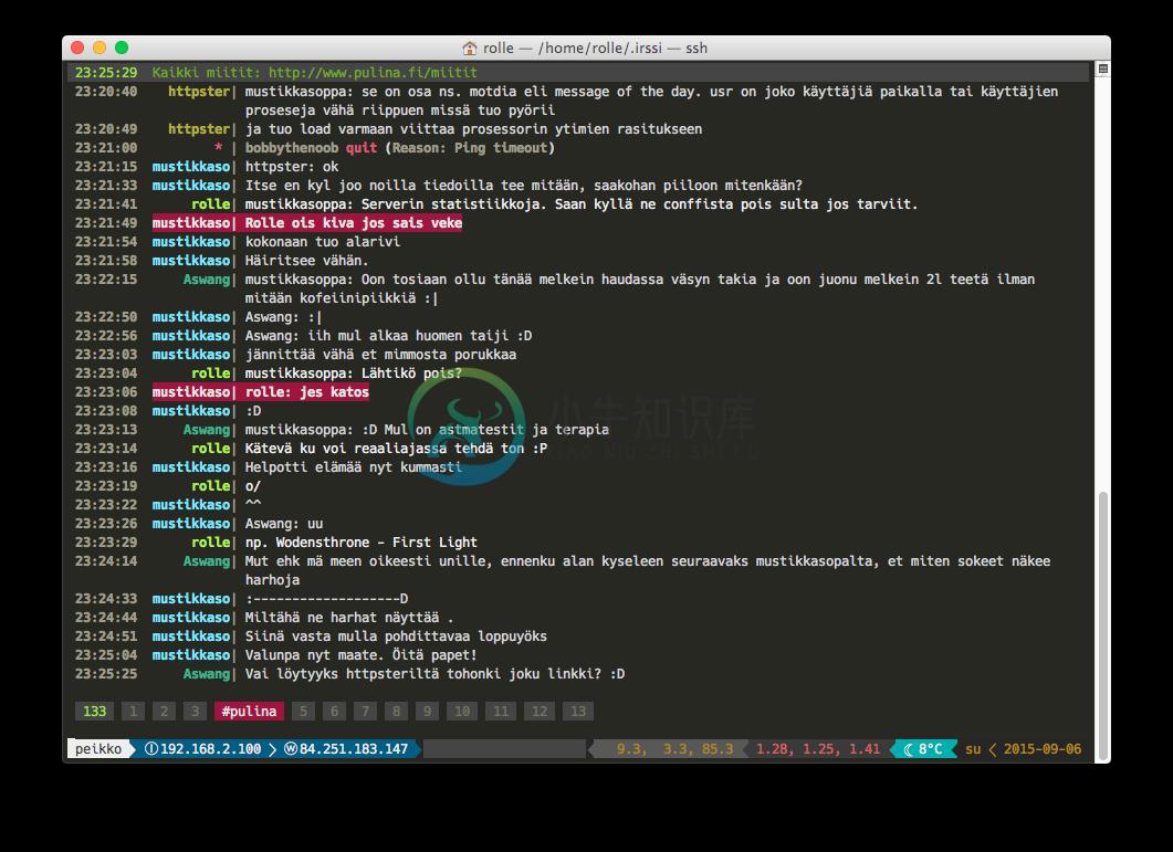 weed.theme on tmux