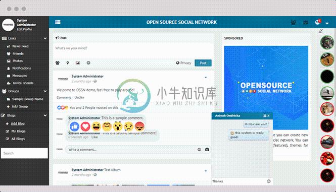 open source social network newsfeed