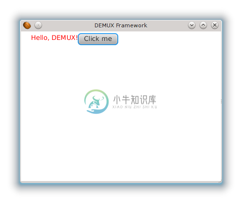 DEMUX Window with sample view