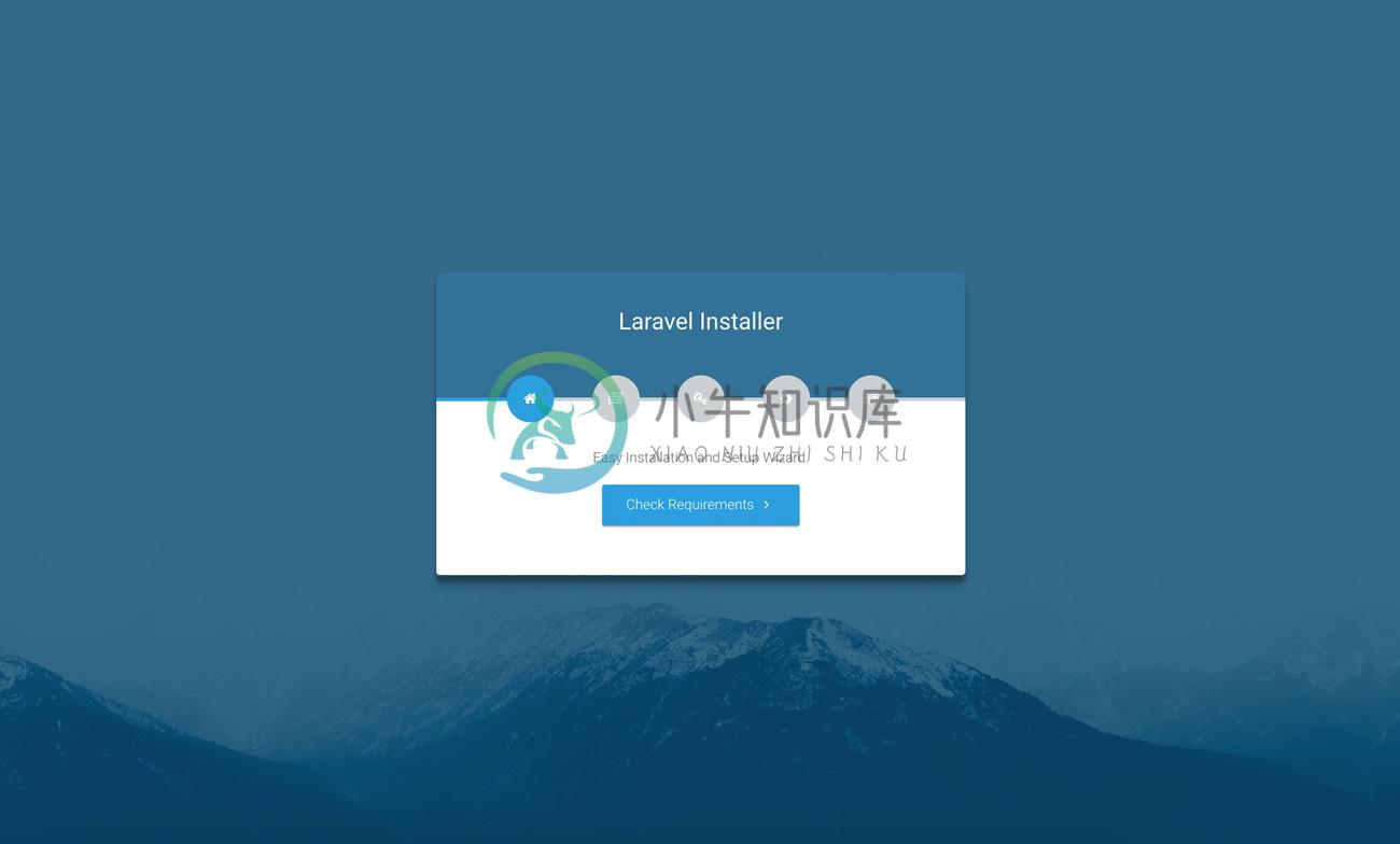 Laravel web installer | Step 1