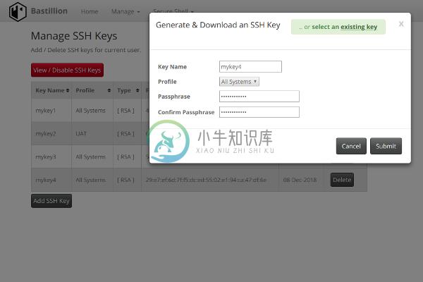 Define SSH Keys