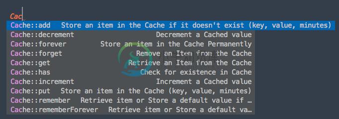 Laravel Cache Screenshot