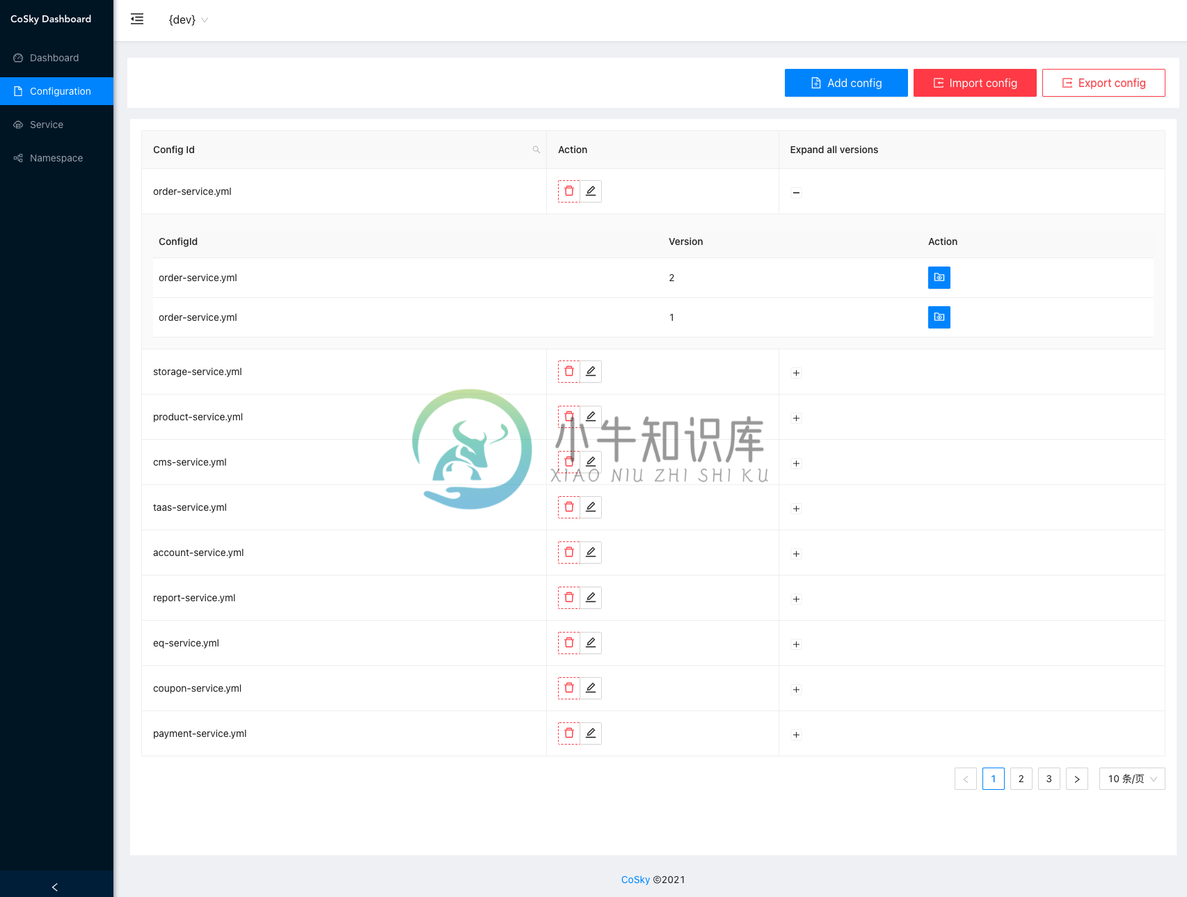 dashboard-config