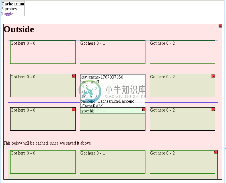 Cachearium cache debug probes