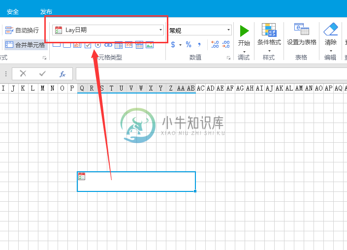 图1  设置单元格类型