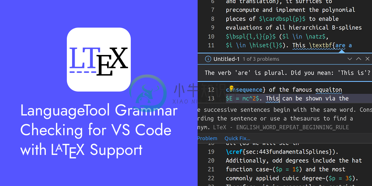 Grammar/Spell Checker for VS Code with LanguageTool and LaTeX Support