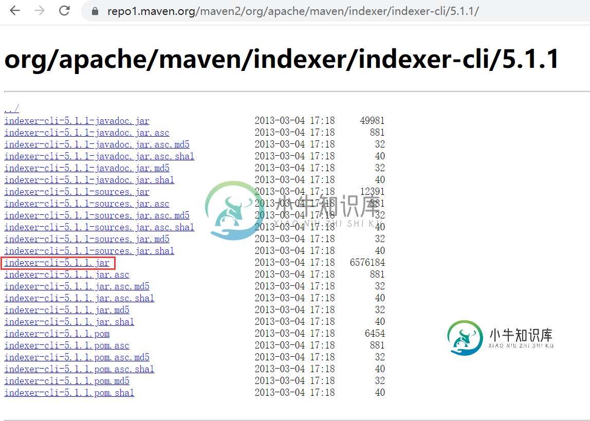 indexer -cli 5.1.1 文件列表